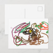Mossel Herfst Wolf wind Briefkaart (Voorkant / Achterkant)