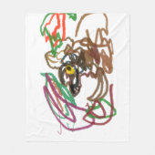 Mossel Herfst Wolf wind Fleece Deken (Voorkant)