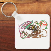 Mossel Herfst Wolf wind Sleutelhanger (Voorkant)