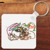 Mossel Herfst Wolf wind Sleutelhanger (Achterkant)