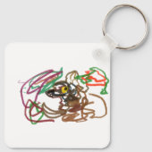 Mossel Herfst Wolf wind Sleutelhanger (Achterkant)
