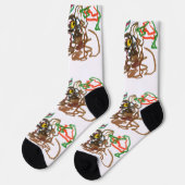 Mossel Herfst Wolf wind Sokken (Links)