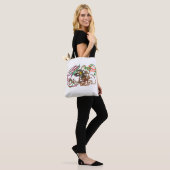 Mossel Herfst Wolf wind Tote Bag (Op model)