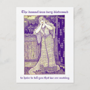  mossel in verdringingsverandering van adres briefkaart