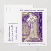  mossel in verdringingsverandering van adres briefkaart (Voorkant / Achterkant)