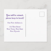  mossel in verdringingsverandering van adres briefkaart (Achterkant)