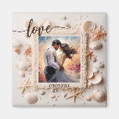 Mossel Schelpen Liefde Foto Magneet (Voorkant)