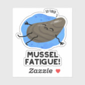 Mossel Vermoeidheid Funny Animal Musea Pun Sticker (Vel)