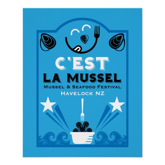Mossel- & Zeevoedsel Festival Perfect Poster (Voorkant)