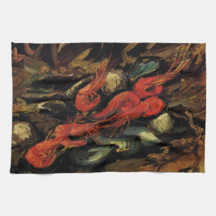 Mosselen en garnalen door Vincent van Gogh Theedoek