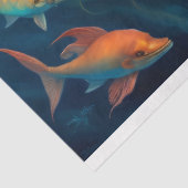 Mosseline Mermaid Red Hair Queen v4-papier Tissuepapier (Detail)