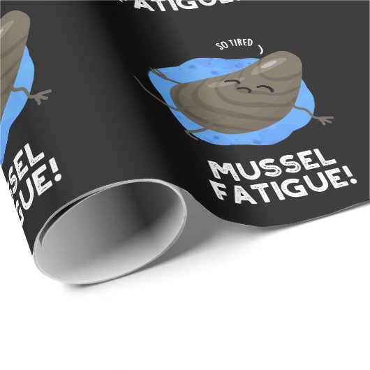 Mosselmoeheid Funny Animal Musea Pun Dark BG Cadeaupapier (Rol Hoek)