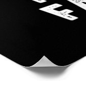 Mosselmoeheid Funny Animal Musea Pun Dark BG Poster (Hoek)