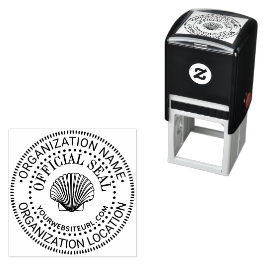 Mosselschelpdienst Algemene Aangepaste Officiële S Zelfinktende Stempel (In situ)