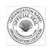 Mosselschelpdienst Algemene Aangepaste Officiële S Zelfinktende Stempel (Design)