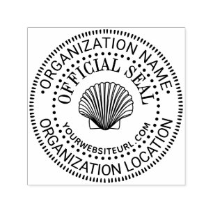 Mosselschelpen Algemene Aangepaste Officiële Stemp Zelfinktende Stempel