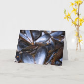 mosselschelpen Wenskaart Kaart (Gele Bloem)