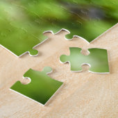 Mossen en Lichens met een kleine paddenstoel Legpuzzel (Zijkant)