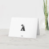 Mossen met piepkleine bloemen, lentesontzoening kaart (Achterkant)