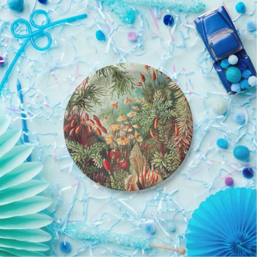 Mosses, Muscinae Laubmoose door Ernst Haeckel Papieren Bordje (Feest)
