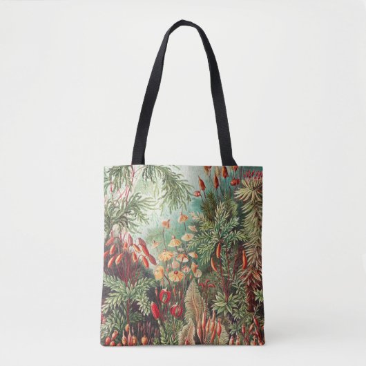 Mosses, Muscinae Laubmoose door Ernst Haeckel Tote Bag (Voorkant)