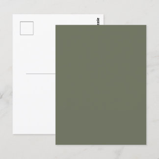 Mossgroene aanpasbare ansichtkaart briefkaart