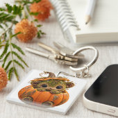 Mossig Pompoen Wezen Sleutelhanger (Voorkant Rechts)