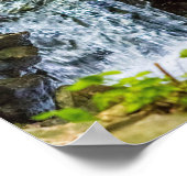 Mossig Waterval in het Bos Poster (Hoek)