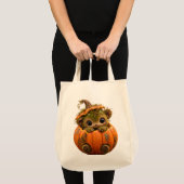 Mossige Pompoen Creature Boodschappentas Tote Bag (Voorkant (product))