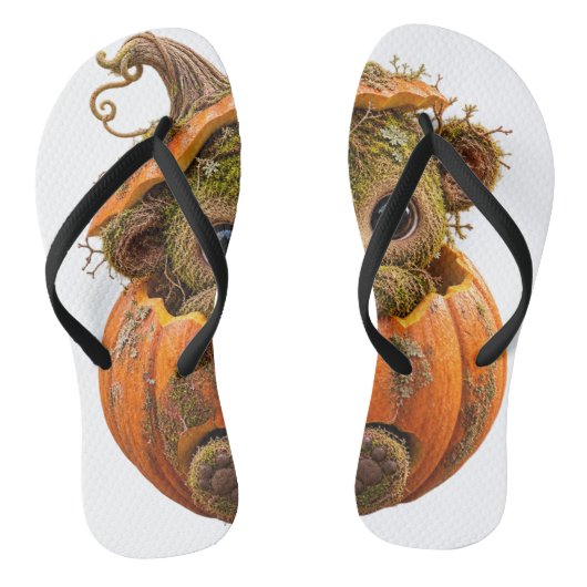 Mossige Pompoenwezentjes Sandalen Teenslippers (Voetbed)