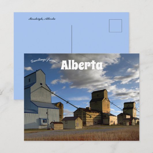 Mossleigh Vulcan County Alberta Briefkaart (Voorkant / Achterkant)