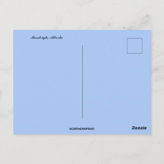 Mossleigh Vulcan County Alberta Briefkaart (Achterkant)