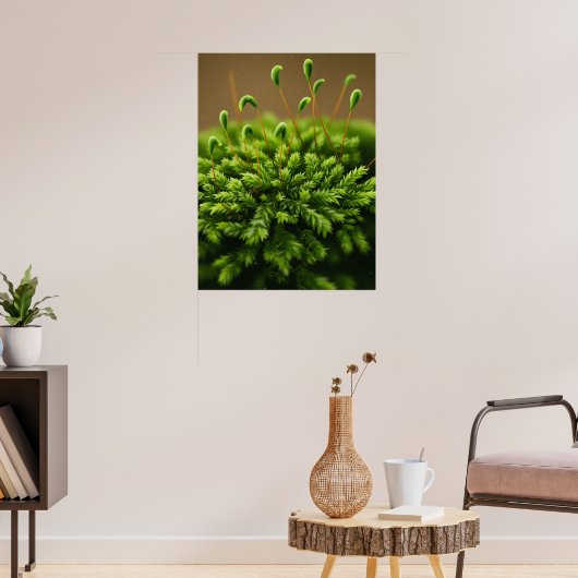 Mossmotief poster (Woonkamer 3)