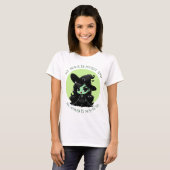 Mossy Aura en Magical Mood Green Witch Vibe T-shirt (Voorkant volledig)