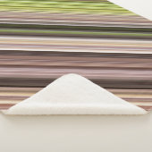 Mossy Bark Bruin en Groene Streep Sherpa Deken (3/4)