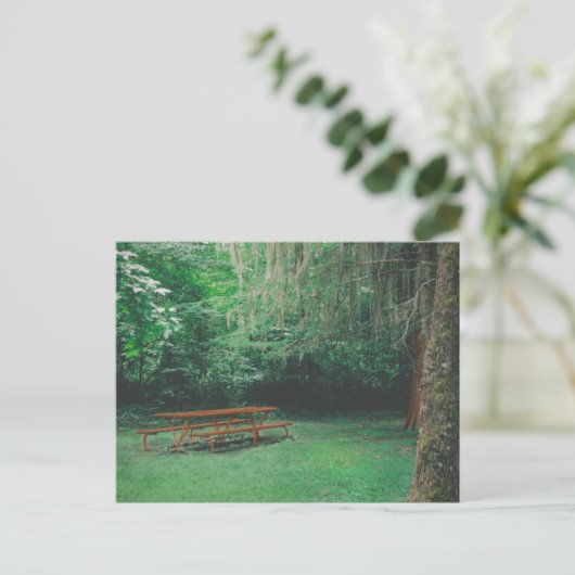  Mossy Bench Briefkaart (Staand voorkant)