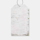 Mossy Birch Tree Heart Mr en Mrs Wedding Cadeaulabel (Achterkant)