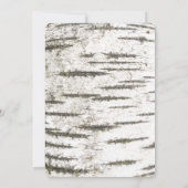 Mossy Birch Tree Rustic Countryside Baptisme Kaart (Achterkant)