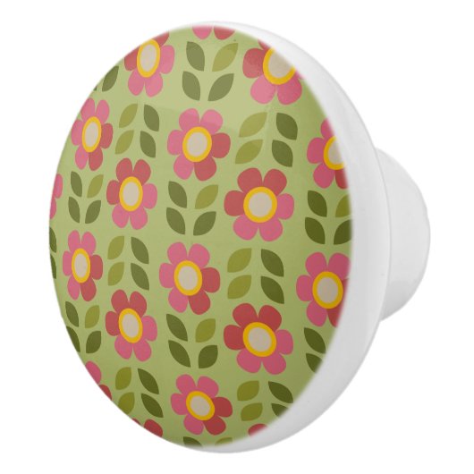 MOSSY BLOOM - Bloemen Keramische Knop (Rechts)