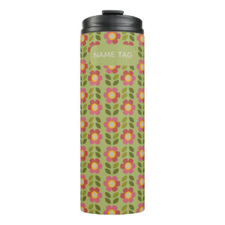 Mossy Bloom Bloemen Thermische Tumbler Thermosbeker