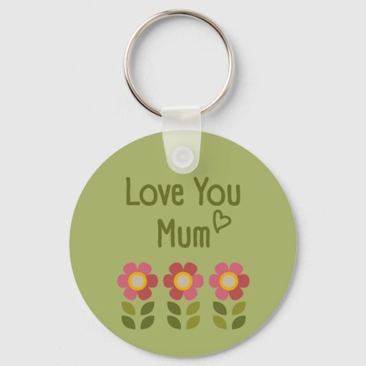 MOSSY BLOOM - Floral Key Ring Moederdag Sleutelhanger (Voorkant)