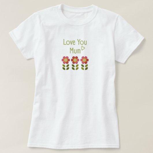 Mossy Bloom - Moederdag Floral T-shirt (Design voorkant)