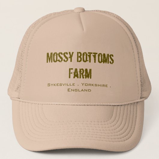 Mossy Bottoms Boerderij Trucker Hat Trucker Pet (Voorkant)