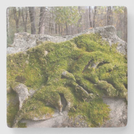 Mossy Broken Headstone Stenen Onderzetter