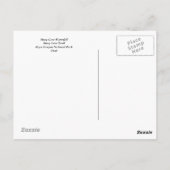 Mossy Cave Waterfall Briefkaart (Achterkant)