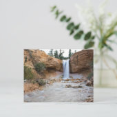 Mossy Cave Waterfall Briefkaart (Staand voorkant)