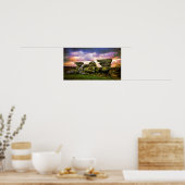 Mossy Covered Brimham Rocks Poster (Keuken)