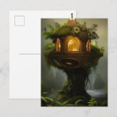 Mossy Fairy House Briefkaart (Voorkant / Achterkant)