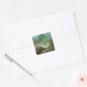 Mossy Frog Vierkante Sticker (Envelop)