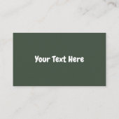 Mossy Frog Visitekaartje (Achterkant)